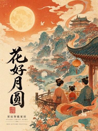 国潮锦绣插画